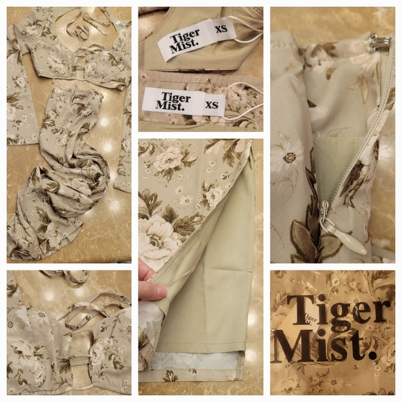 Tiger Mist Macro Floral Maxi Skirt & Top Set, XS - Picture 15 of 15